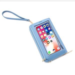 RFID Blocking Wallet for Women's Touch Screen Handbag Cell Phone Purse Crossbody